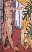 Henri Matisse Nude Standing in front of an Open Door (mk35) oil painting on canvas